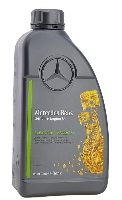 Масло моторное 0W-20 Genuine Engine Oil MB 229.71 1л MERCEDES A000989340911ABAE